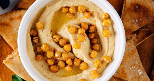 Hummus de Garbanzos Cremoso y Fácil en 5 minutos