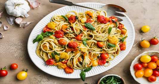 Salsa de Tomate Cherry y Albahaca para Pasta Fácil y Deliciosa