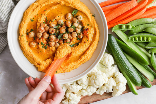 Delicioso Hummus de zanahoria asada en 25 minutos