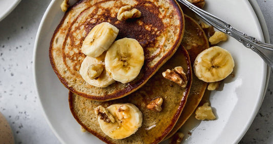 Pancakes Saludables de Avena y banano con Semillas de Chía